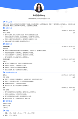 2025精美简历模板